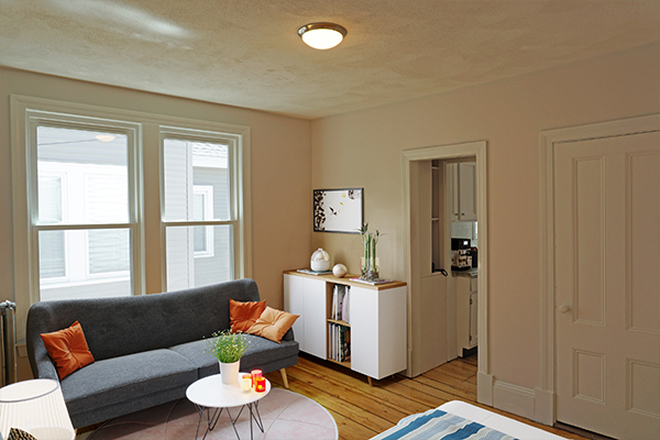 . - Two room studio/one bedroom with updated bathroom Apartments