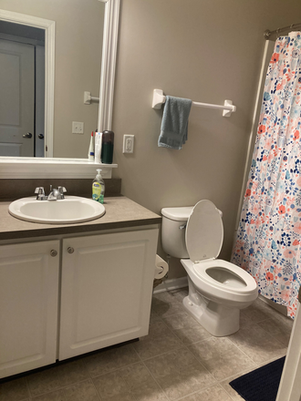 Personal Bathroom - Plenty of storage, tub and shower. - Summer 26 Private Bed and Bath in Furnished Quad - University Edge (Near DAAP and Med Campus) Apartments