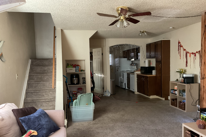 Layout of bedroom from living room and kitchen, bathroom is on left wall - August 2026-2027 Apartment in Goss Grove