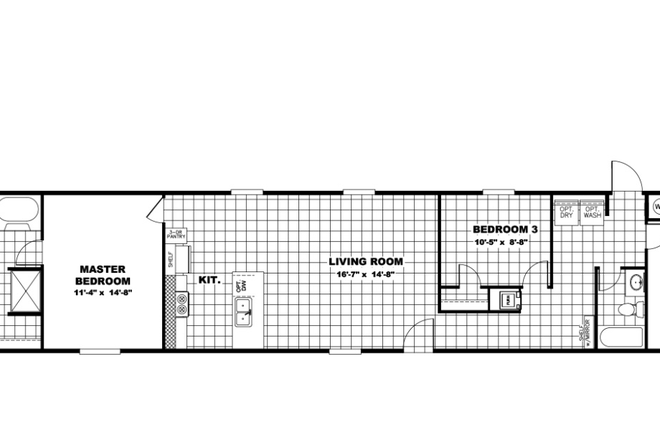 Floor plan - Gentilly Park Mobile Home Student Living Community