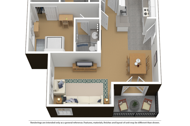 2b2b Deluxe Courtyards layout - FIRST MONTH FREE at COURTYARDS! One 2b2b available IMMEDIATELY! Apartments