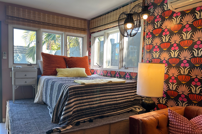 Bed on platform - Cute ADU Available Apartments