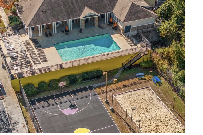 Outside view of pool - The Horizon Student Living
