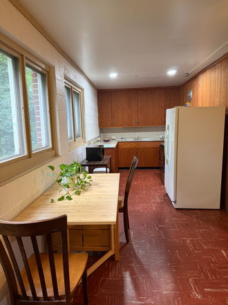 dining space and kitchen - Charming Large Private Apartment In Duke Forest – Quiet & Secluded