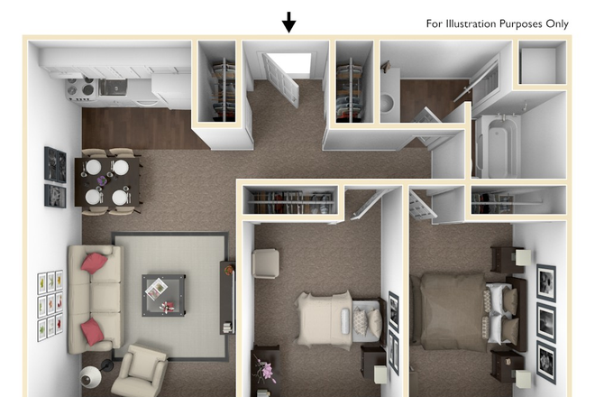 Floorplan - Riverside East and West Apartments