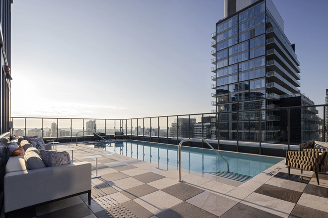 Building Swimming Pool - 2 bed 2 Bath unit at the Ivy Apartments