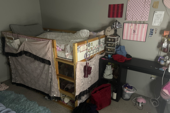 my side of the bedroom youd be taking - Spacious Apartment Across Campus