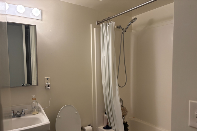 Bathroom - Summer:1BR apt for current degree seeking actively enrolled PU grad student only-Lawrence Dr-