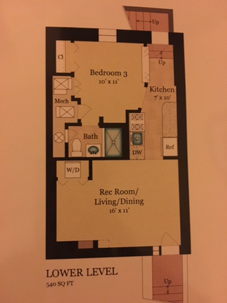 floor plan - Walk to campus House