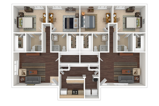 Floorplan - Collegiate Suites and Hunters Ridge