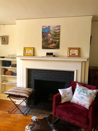 decorative fireplace - Unfurnished studio-Nassau St-Princeton Apartments