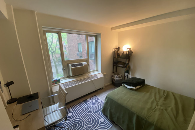 Bedroom from hallway - StuyTown summer sublet, 1 bedroom in 2bed apartment, late May-early Aug