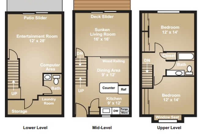 Floor plan - Townhome