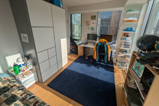 bedroom - Sunny corner bedroom in 3 bed 1 bath apartment