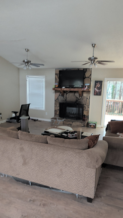 Living room - House about 15 minutes from campus