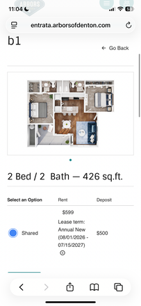 Layout - Arbors of Denton Apartments