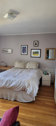 Bedroom from hallway - Across from Harvard Law, furnished room short term Apartments