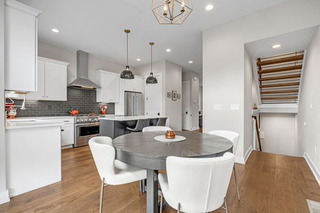 Kitchen & Dining - Vandy Special Pricing - Germantown Brownstone with Stunning Roof Top! 3BR/3BA