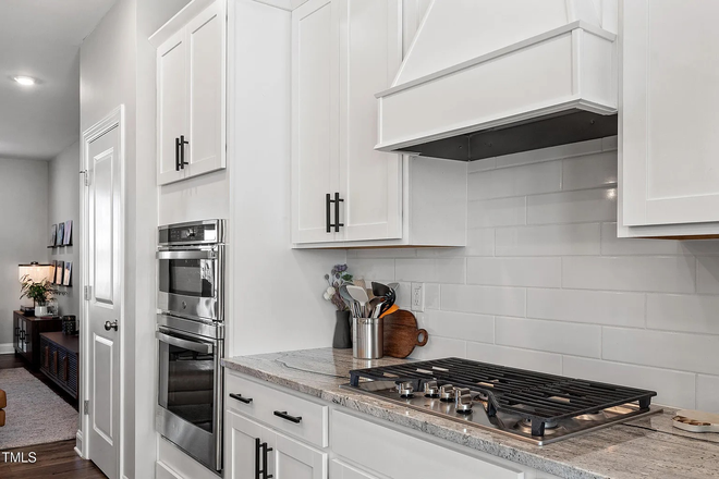Kitchen - Modern 4-Beds, 3.5-baths Three Story Luxury Townhome in Prime Brier Creek | EV Charger | Fenced Yard