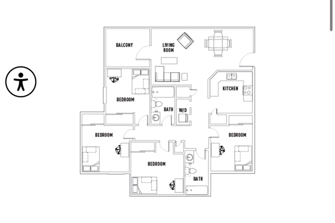 Floor plan - The Summit Apartments