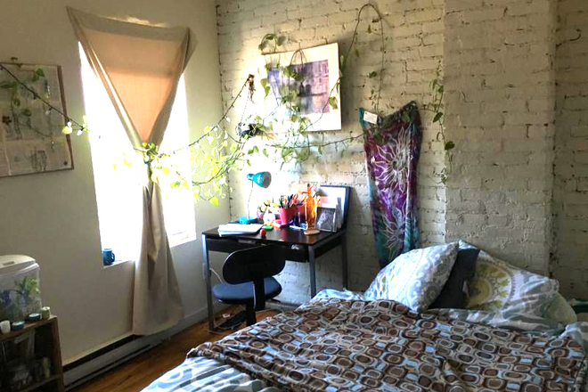 Visit hubrealtyproperties.com - Mission Hill, sunny front facing one bedroom on Green line T Apartments