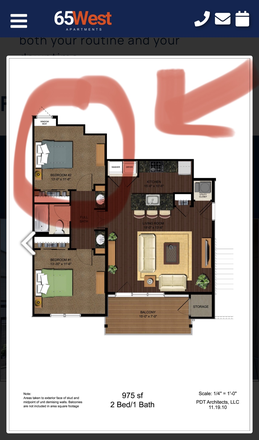Circled room available - Uptown Rental Apartment Close to UC Campus