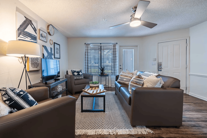 Living Room - 🔥 Immediate Sublease Available at Hideaway Gainesville | Upgraded 4 by 4 | $600 Rent Apartments
