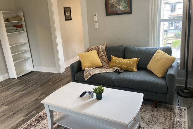 Living Room - Private Unit in Renovated Duplex less than 10 min drive to Liberty University Duplex