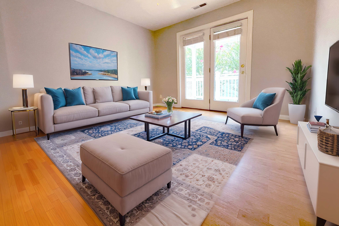 Living Room Furnished - Graduate Court II | 4 Bedrooms | 4 Bathrooms | 4 Private Entrances Apartments