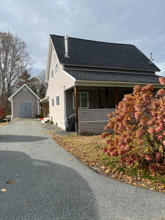 Exterior, including storage shed - Clean, Quiet 3+ BR in White River Junction Duplex