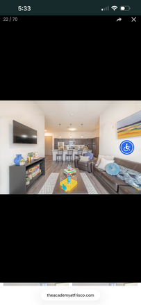 Living room - Academy at Frisco Apartments