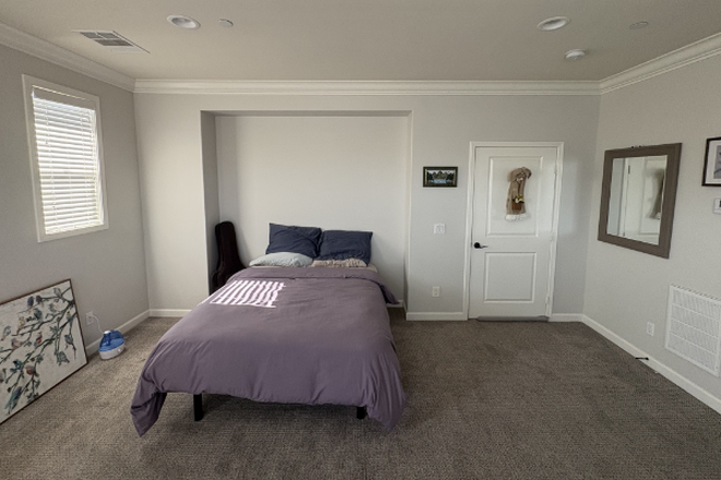Bedroom (Does Not Include Furniture) - Large, Primary Bedroom with Attached, Private Bathroom in Single-Family Home