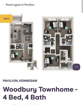 Floorplan - Yugo Pavillion Townhome