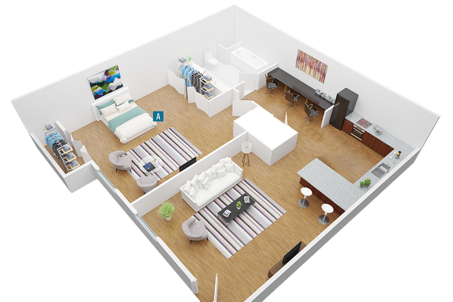 Floor Plan - **RELETTING APT - WILMINGTON COMMONS - INCENTIVE OFFERED**