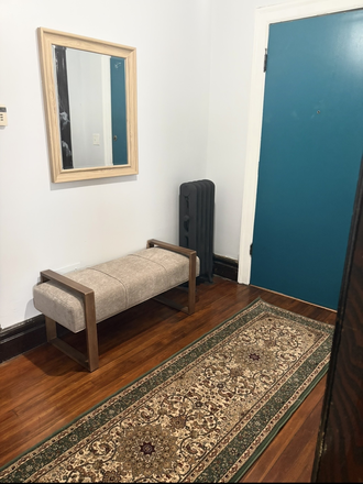 Entry Way w/ Mirror & Bench - Charming 3 BR Apt 2 Blocks from Seton Hall Univ