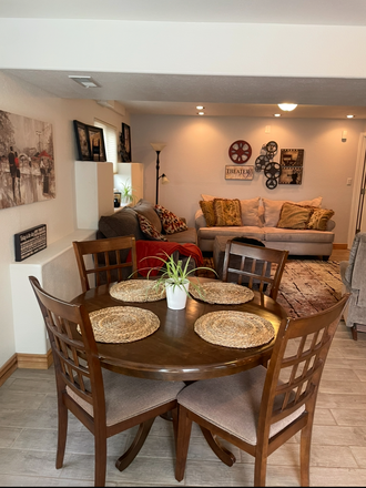 Dining - Fully furnished 1-bedroom apartment with full kitchen and private laundry 10 mins from UCCS campus