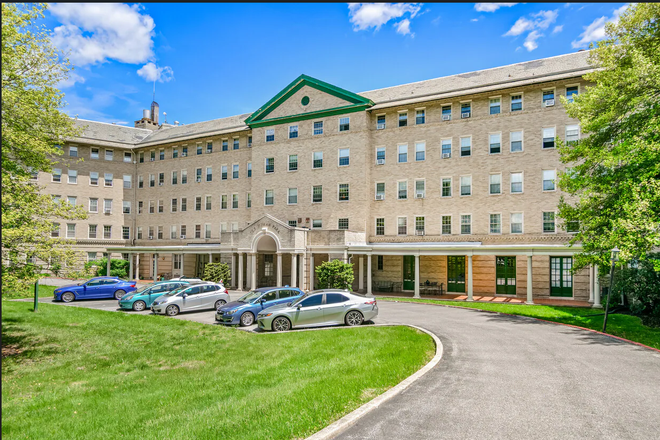 Front side of the building - Wyman Park Apartments