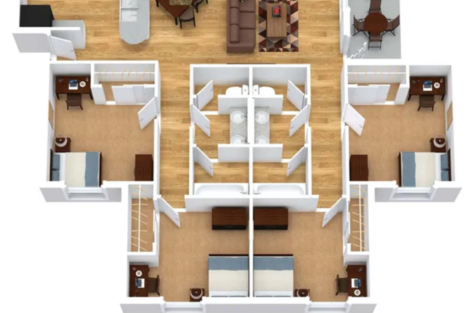 Floorplan of apartment - The Heights Apartment