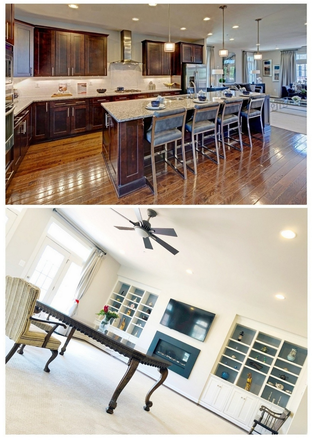 kitchen & living room - A big and beautiful luxury room in affordable $850 in GBS,  5 min drive distance to the Campus Townhome