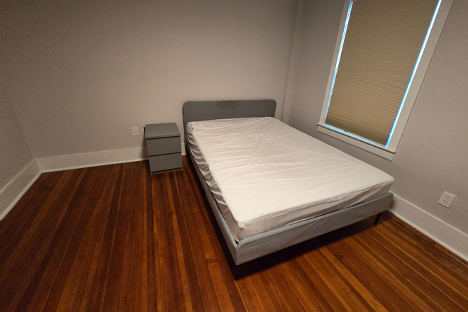 Bedroom 1 desk - Two bedrooms/one bath apartment available near Kendall SQ, MIT, MGH, Red+Green Line, W/D