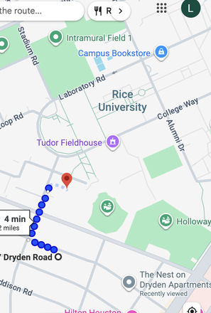 Close to Rice and Medical - (May-Aug only). Top rental mins walk to Medical/Rice. Furnished, includes utilities. House