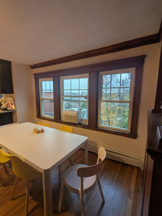 Kitchen Window and Table - 105 Waban Hill Rd Duplex