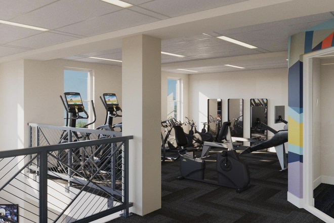 Gym - The Haus State College Apartments
