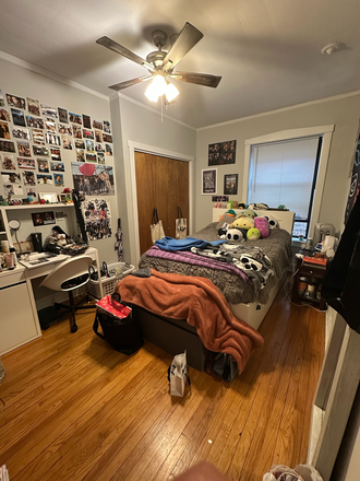 Second bedroom, this is where you would move in. This is the last tenant's furniture, current furniture is different. - Noyes and Maple, 10 min from Tech Apartments