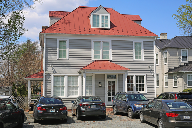 Rear exterior of the property with parking - Beautifully Remodeled Student-Friendly Rugby Area Home