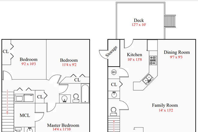 Floor plan - Bull City Retreat, home close to campus. unwind after long campus days