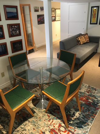 Main dining and living area - Furnished 1 Bedroom--Spotless--Incl Monthly Maid Service