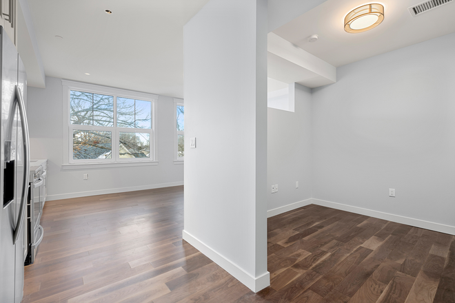 living/sleeping area - Sunny Brookline modern studio + den for 8/1 - NO FEE! Apartments