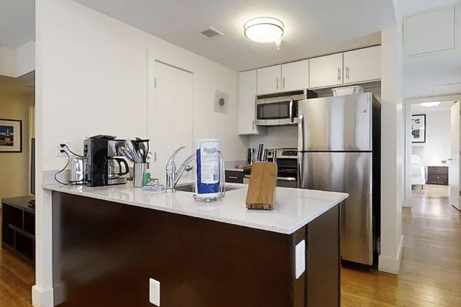 Kitche, hall leading to bedroom - 8 Winter Street Apartments