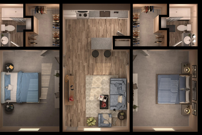 2 bedroom and 2 bathroom - The Wick